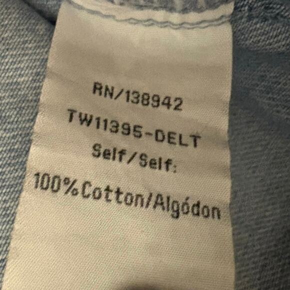 Fab’rik Denim Jean Jacket L Rhinestone Fringe Western Country Festival Sparkly - Picture 10 of 11